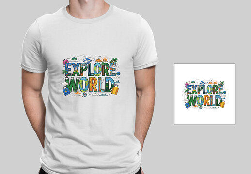Travel Inspired Explore World T Shirt