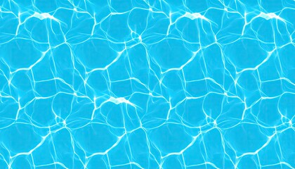 Seamless Cyan Water Texture Pattern