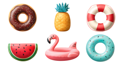 vector set of flowers