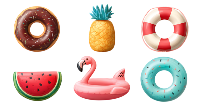 vector set of flowers