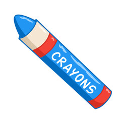illustration of a crayons