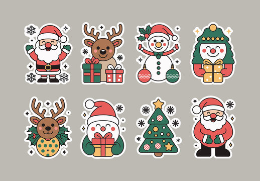 Christmas Sticker Pack Layout