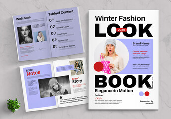 Modern Winter Fashion Lookbook Template
