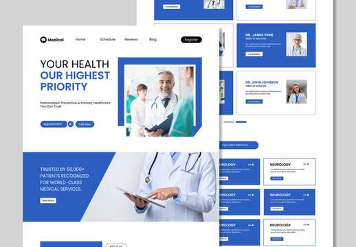Health Landing Page Design