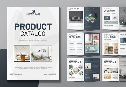 Product Catalog Book Template Layout