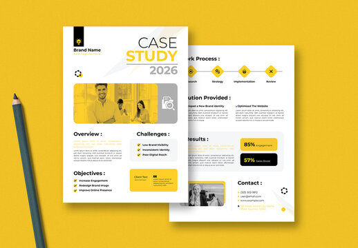 Professional Case Study Template Design