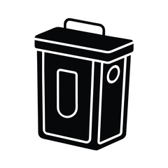 Flat Vector Icon of Portable Toilet