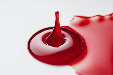 Generative AI image of red virus cells in blood plasma representing World AIDS Day and global blood donor awareness