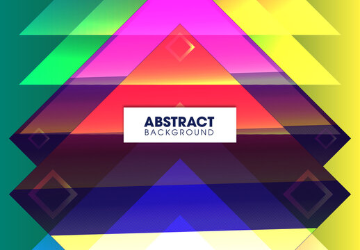 Vibrant Abstract Layered Triangles Background Design