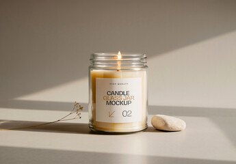 Candle Jar Label Mockup