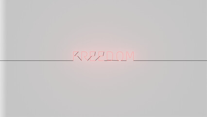 Freedom ne&oacute;n rojo alfa.