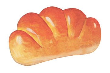 クリームパンのイラスト