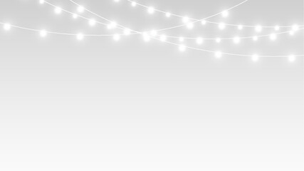 Garland png festive holiday lights background. 