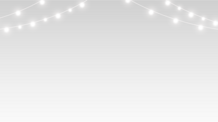 Garland png bright festive ribbon with shining lights.
