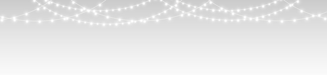 Garland png glowing string of festive lights for decor.
