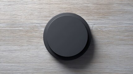 Minimalist Black Webcam Cover: Ultra Thin, Blank Design for Branding and Advertisement Use