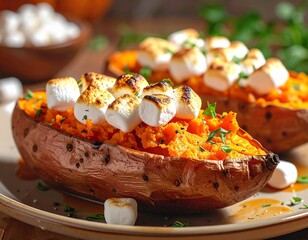 Roasted turkey with herbs, citrus garnish, and autumn decorations on festive table for editorial holiday photography Thanksgiving design and poetic abundance-themed visuals