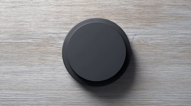 Minimalist Black Webcam Cover: Ultra Thin, Blank Design for Branding and Advertisement Use