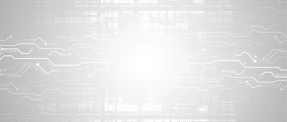 Abstract circuit technology style concept particles background