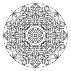 Vintage ornamental floral mandala vector design illustration art lace pattern