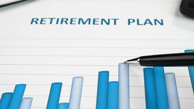 Reviewing retirement plan summary report.