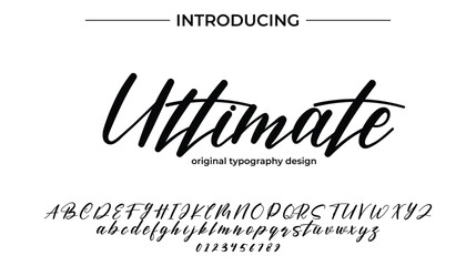 Ultimate - Elegant Script Font for Smooth Handwritten Design and Creative Typography