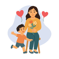 Happy Mother’s Day Celebration Illustration