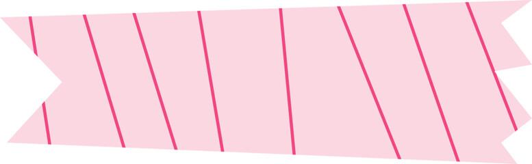 Soft pink washi tape featuring a simple diagonal stripe design, great for journaling, crafting, and digital scrapbooking.