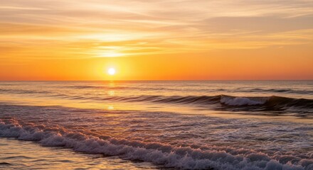Obraz premium Sunset Over the Ocean