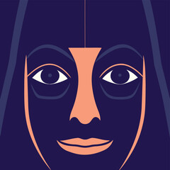 halloween half mask vector 