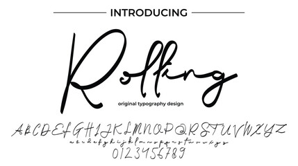 Rolling - Elegant Script Font for Smooth Handwritten Design and Creative Typography