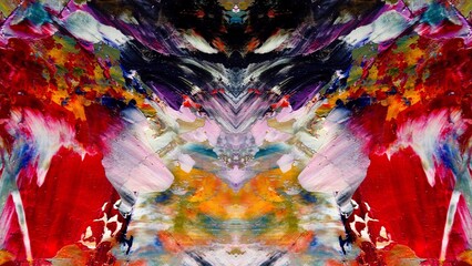 Abstract art background . Hand painting artwork on canvas .