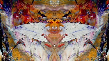 Abstract art background . Hand painting artwork on canvas .