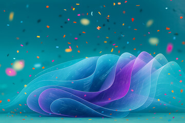 Confetti celebration success colorful abstract festival design background