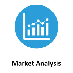 Market Analysis Vector Icon which can easily modify or edit