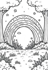 vector illustration of an abstract background with tree