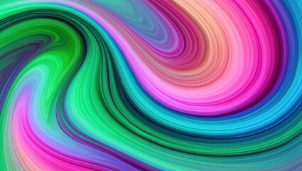Colorful abstract swirl with vibrant hues and dynamic movement in fluid art