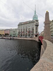 Beautiful Building ind the Center of Saint Petersburg