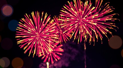 fireworks in the sky