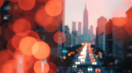 Blurred city traffic