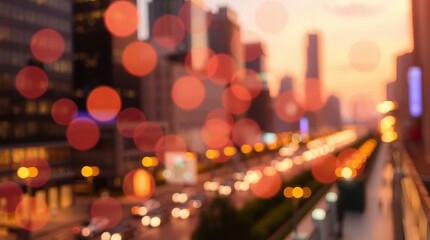 Blurred city traffic