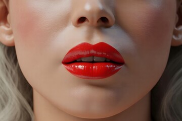 Fototapeta premium close up of a woman lips