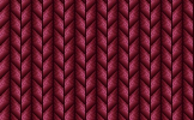 Fototapeta premium Pixel art pattern repeating vertical zigzag, with red, pink and black monochromatic shading. perfect for retro game graphics, tech backgrounds, assets for game, background, wallpaper