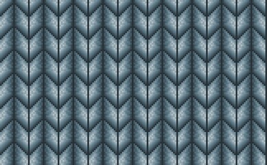 Pixel art pattern repeating vertical zigzag, with blue and gray monochromatic shading. perfect for retro game graphics, tech backgrounds, assets for game, background, wallpaper
