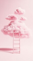 Pink rose petals are beautiful and isolated on a white background, highlighting their delicate floral nature