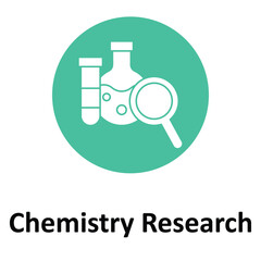 Chemistry Research Vector Icon which can easily modify or edit