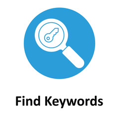 Find Keywords Vector Icon which can easily modify or edit