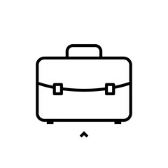Classic briefcase icon Organized secure professional