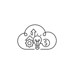 Cloud of idea generation and growth