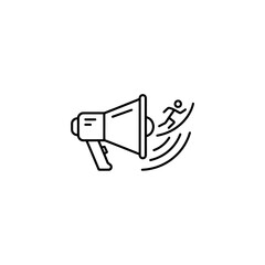 Megaphone blasts out humans message